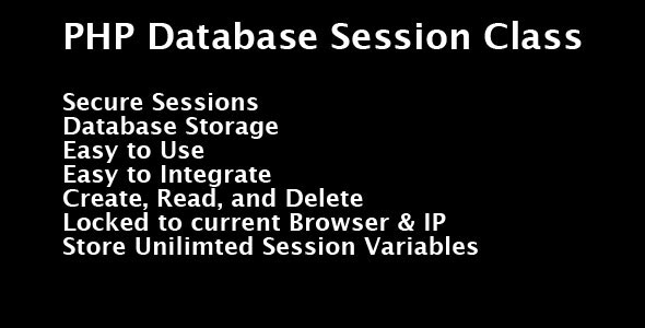 80 Php Database Session Class