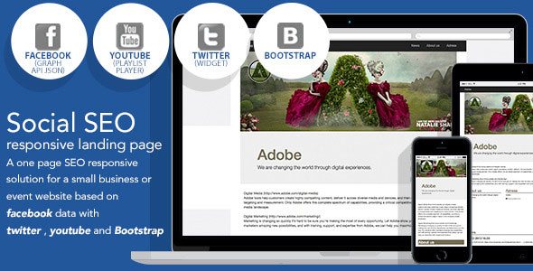 93 Social Seo Responsive Landing Page Facebook
