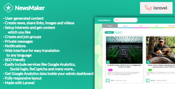 216 Newsmaker Cms And Social Network