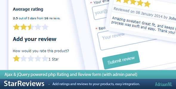 328 Starreviews Ajax Jquery Rating And Review Form