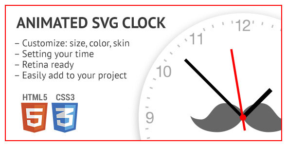 365 Animated Svg Clock