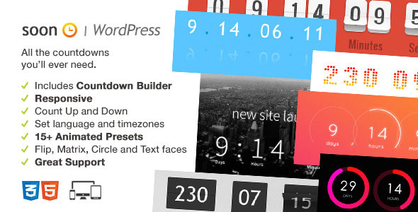 479 Soon Countdown Pack Responsive Wordpress Plugin