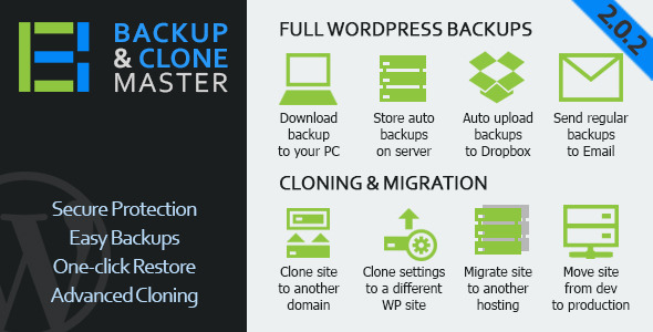 600 Wordpress Backup Clone Master V202
